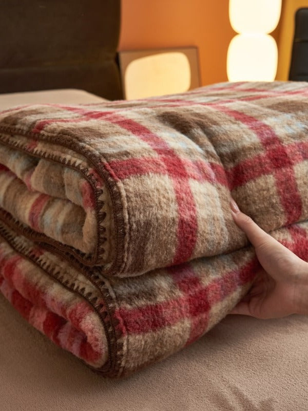 Heritage Plaid Double-Layer Fleece Throw Blanket original reference image 24