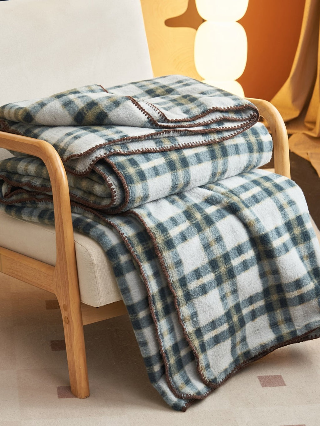 Heritage Plaid Double-Layer Fleece Throw Blanket original reference image 29