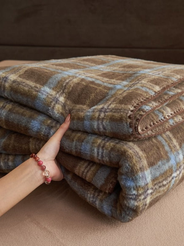 Heritage Plaid Double-Layer Fleece Throw Blanket original reference image 31