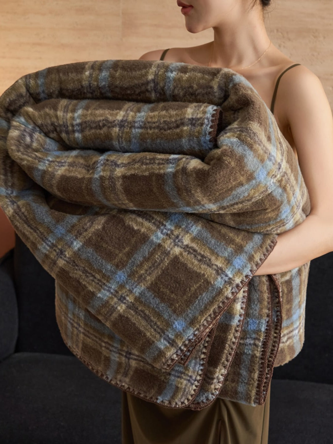Heritage Plaid Double-Layer Fleece Throw Blanket original reference image 32