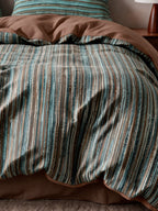 Heritage Stripe Cotton Jersey Duvet Cover Set original reference image 10