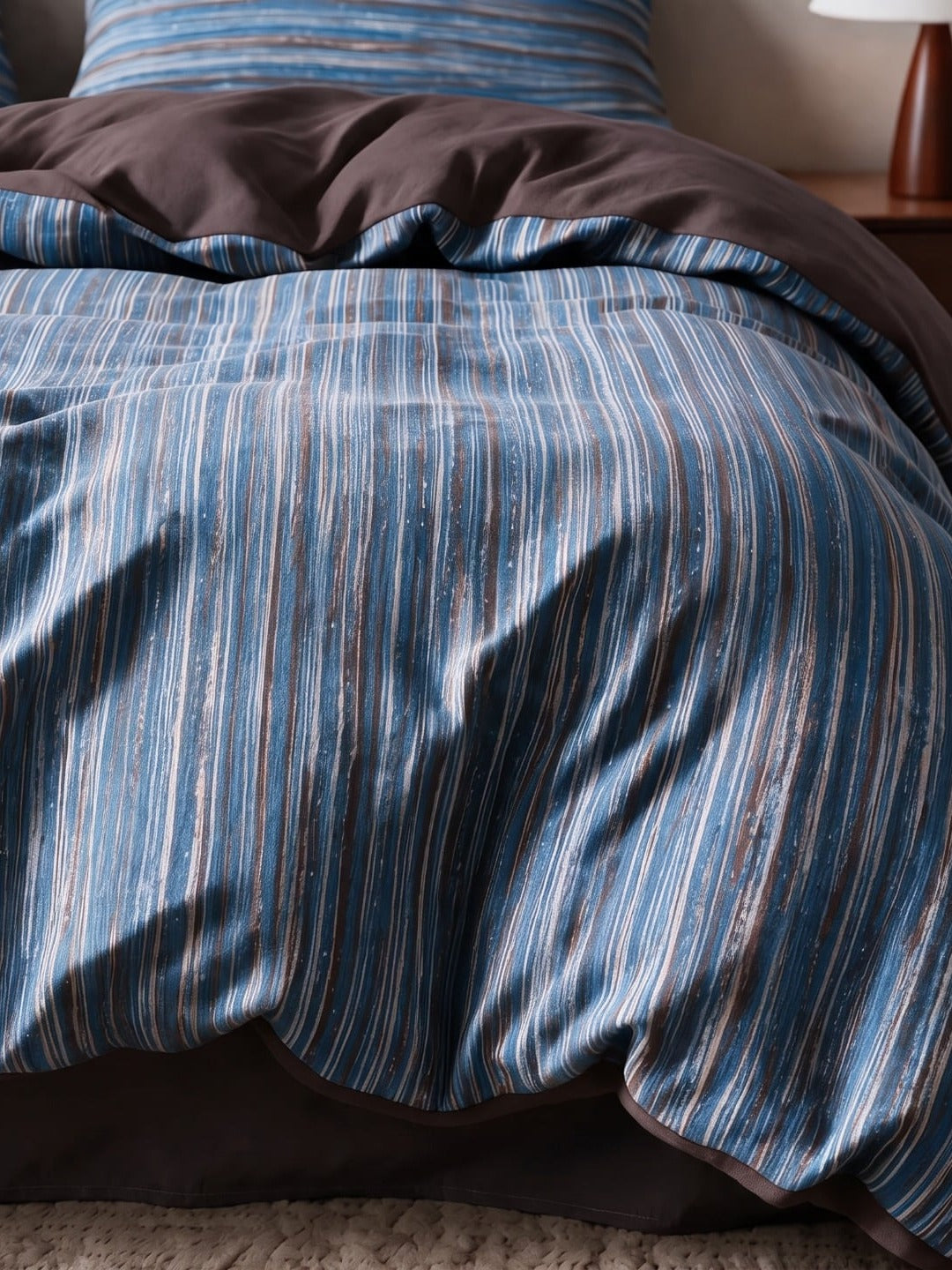 Heritage Stripe Cotton Jersey Duvet Cover Set original reference image 15