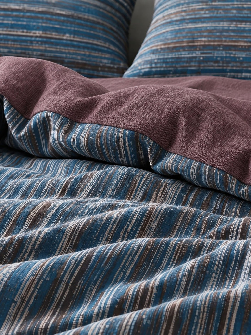 Heritage Stripe Cotton Jersey Duvet Cover Set original reference image 16