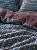 Heritage Stripe Cotton Jersey Duvet Cover Set original reference image 16