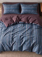 Heritage Stripe Cotton Jersey Duvet Cover Set original reference image 17