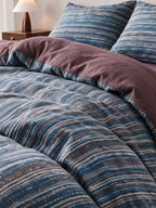 Heritage Stripe Cotton Jersey Duvet Cover Set original reference image 18