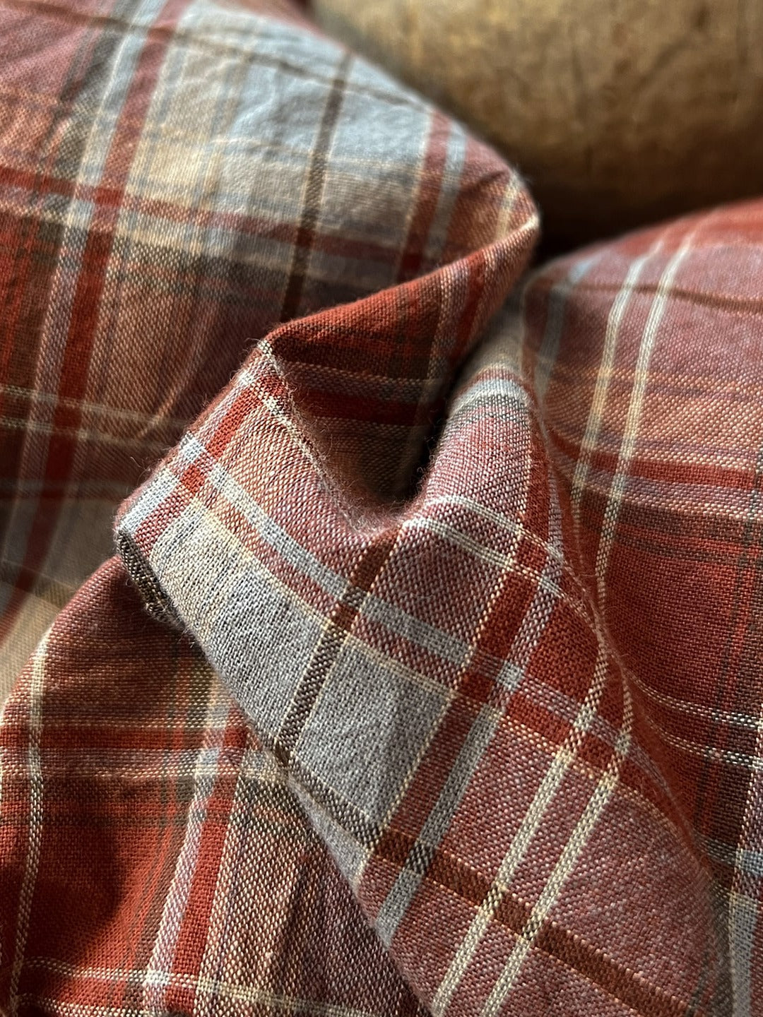Holiday Plaid Washed Cotton Duvet Cover Set original reference image 22