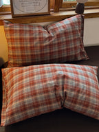 Holiday Plaid Washed Cotton Duvet Cover Set original reference image 23