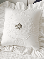 Lace Ruffle Throw Pillow