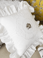 Lace Ruffle Throw Pillow