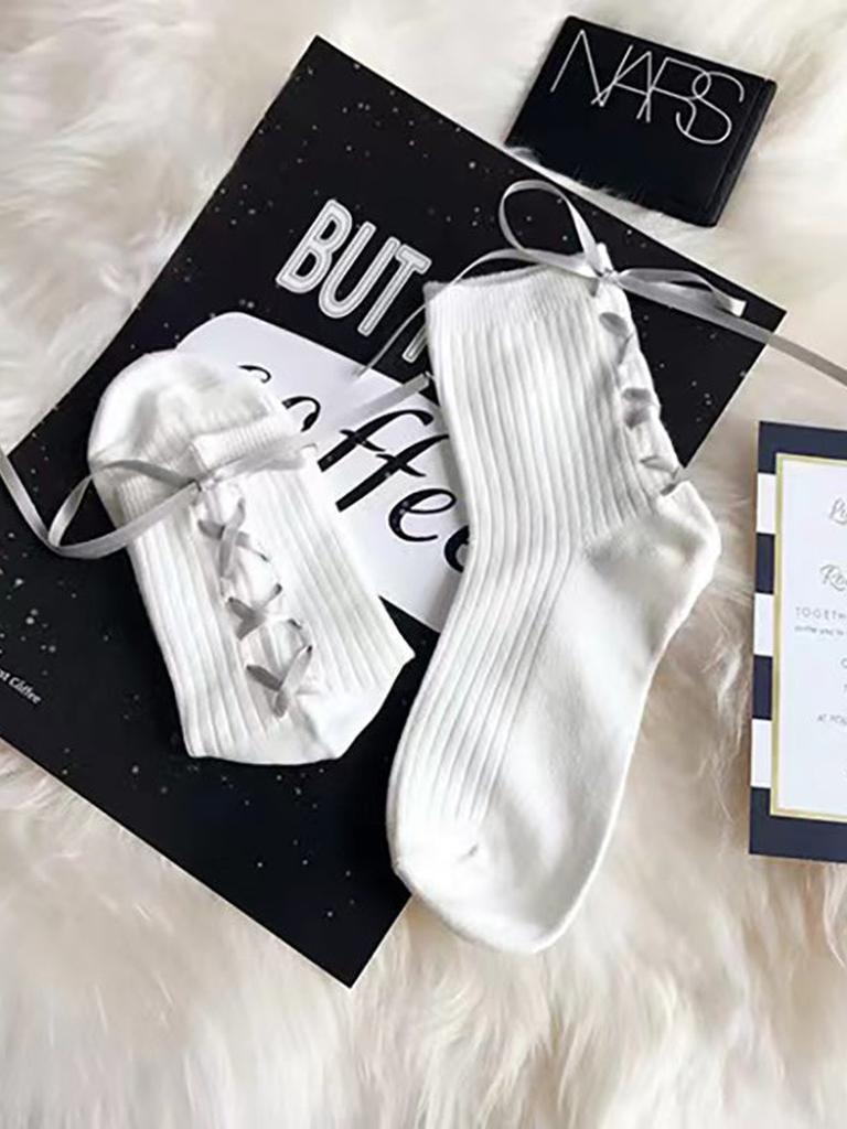 Lace-up Socks 12-pack