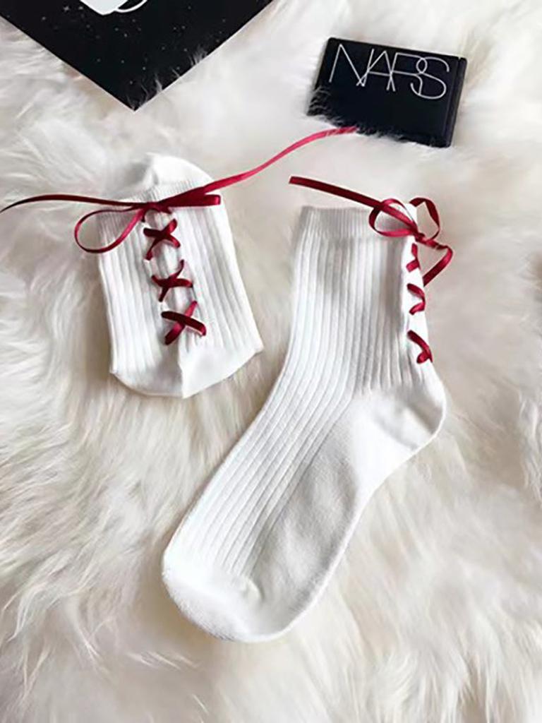 Lace-up Socks 12-pack