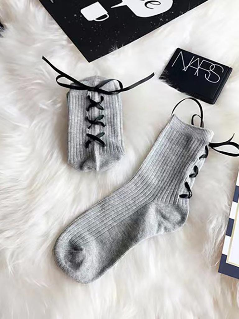 Lace-up Socks 12-pack