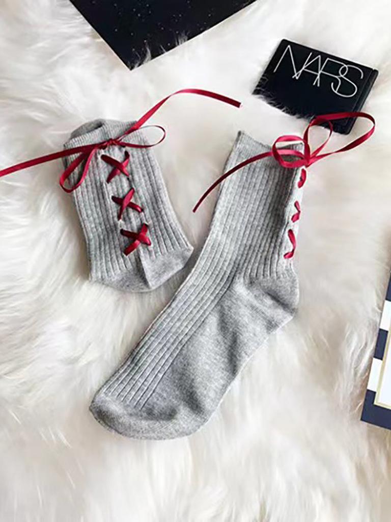 Lace-up Socks 12-pack