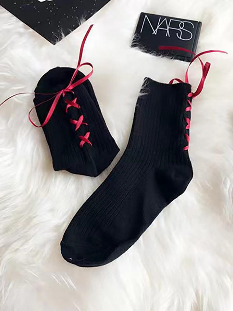 Lace-up Socks 12-pack