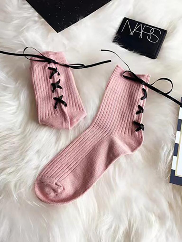 Lace-up Socks 12-pack