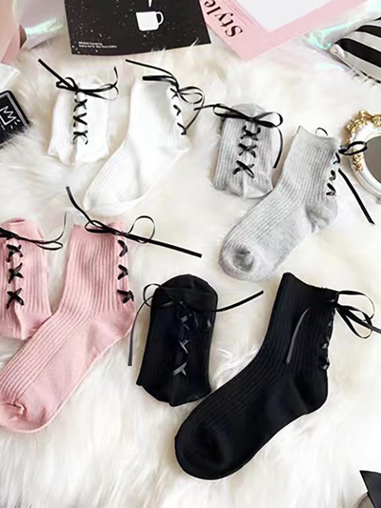 Lace-up Socks 12-pack