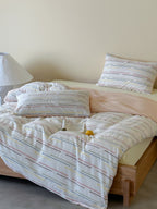 Linden Dash Cotton Clip-Jacquard Duvet Cover Set original reference image 2