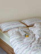 Linden Dash Cotton Clip-Jacquard Duvet Cover Set original reference image 4