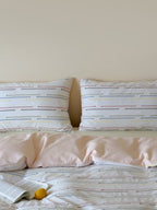 Linden Dash Cotton Clip-Jacquard Duvet Cover Set original reference image 7