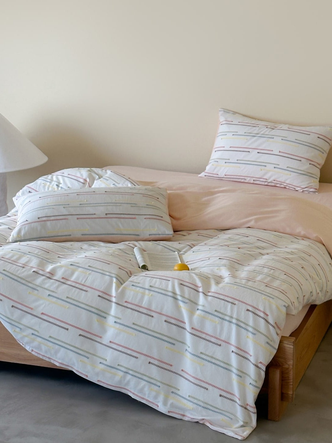 Linden Dash Cotton Clip-Jacquard Duvet Cover Set original reference image 10