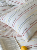 Linden Dash Cotton Clip-Jacquard Duvet Cover Set original reference image 12