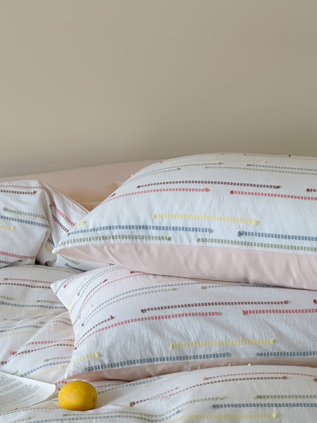 Linden Dash Cotton Clip-Jacquard Duvet Cover Set original reference image 14