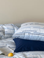 Linden Dash Cotton Clip-Jacquard Duvet Cover Set original reference image 22