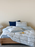 Linden Dash Cotton Clip-Jacquard Duvet Cover Set original reference image 24