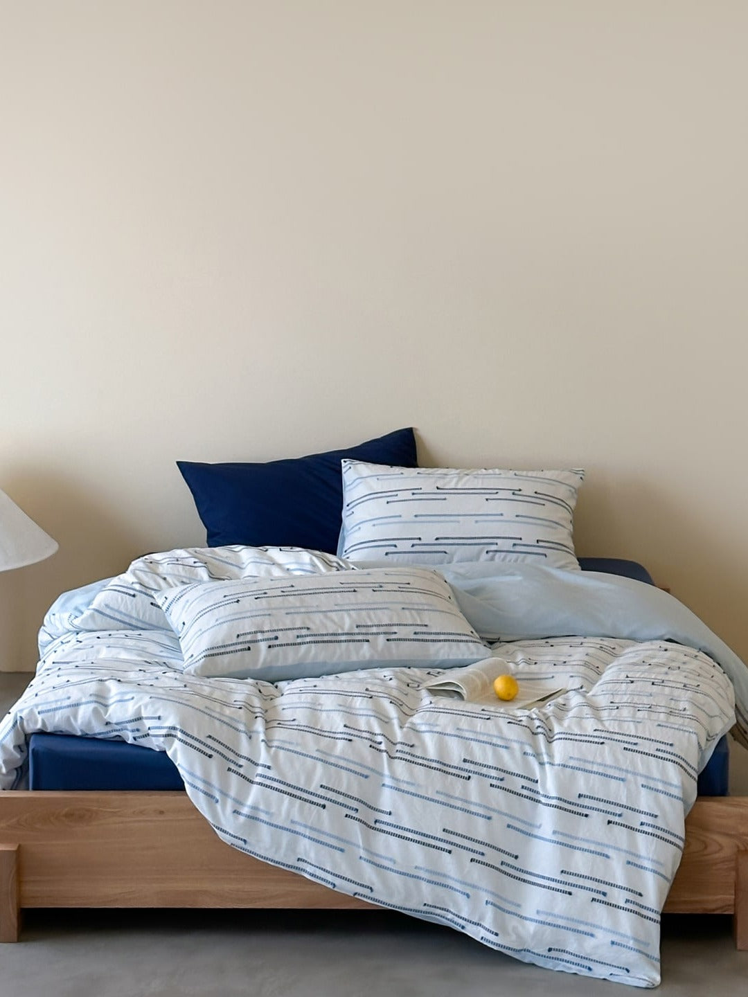 Linden Dash Cotton Clip-Jacquard Duvet Cover Set original reference image 32