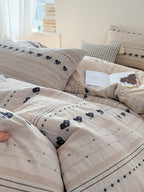 Liora Heart Yarn-Dyed Cotton Duvet Cover original reference image 3