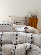 Liora Heart Yarn-Dyed Cotton Duvet Cover original reference image 4