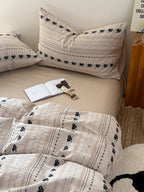 Liora Heart Yarn-Dyed Cotton Duvet Cover original reference image 7