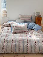 Liora Heart Yarn-Dyed Cotton Duvet Cover original reference image 9