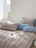 Liora Heart Yarn-Dyed Cotton Duvet Cover original reference image 11