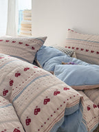 Liora Heart Yarn-Dyed Cotton Duvet Cover original reference image 15