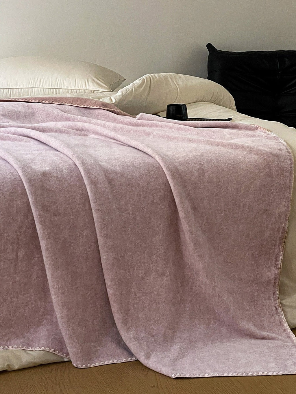 Luma Reversible Faux-Cashmere Throw Blanket original reference image 6