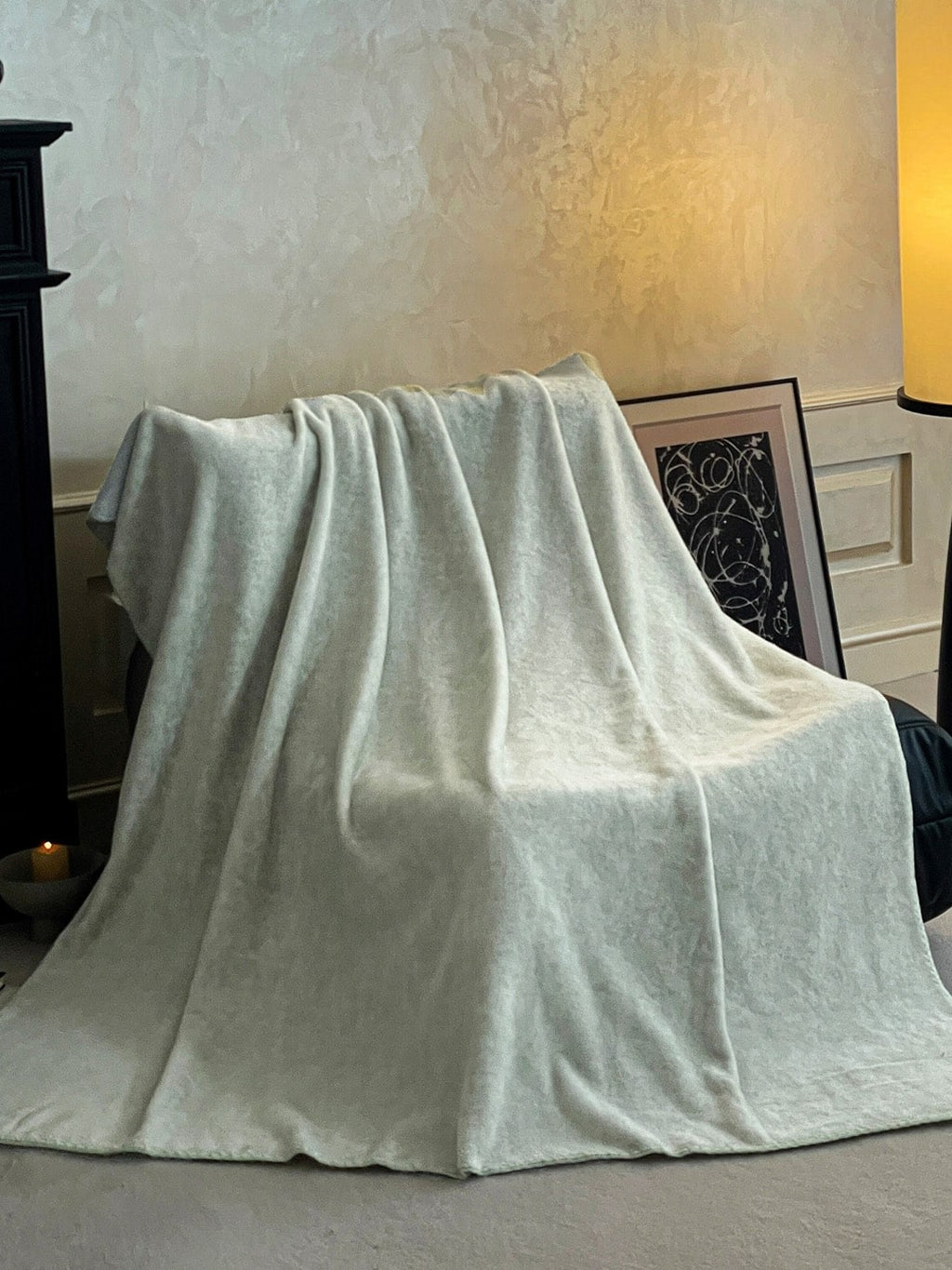 Luma Reversible Faux-Cashmere Throw Blanket original reference image 7