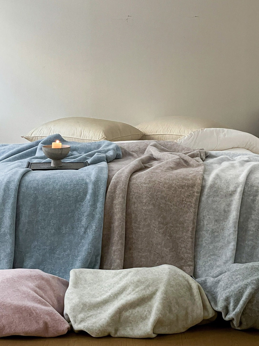 Luma Reversible Faux-Cashmere Throw Blanket original reference image 8