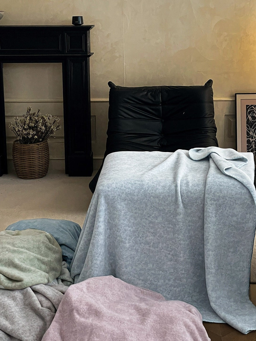 Luma Reversible Faux-Cashmere Throw Blanket original reference image 10