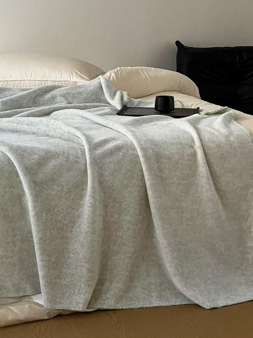 Luma Reversible Faux-Cashmere Throw Blanket original reference image 12