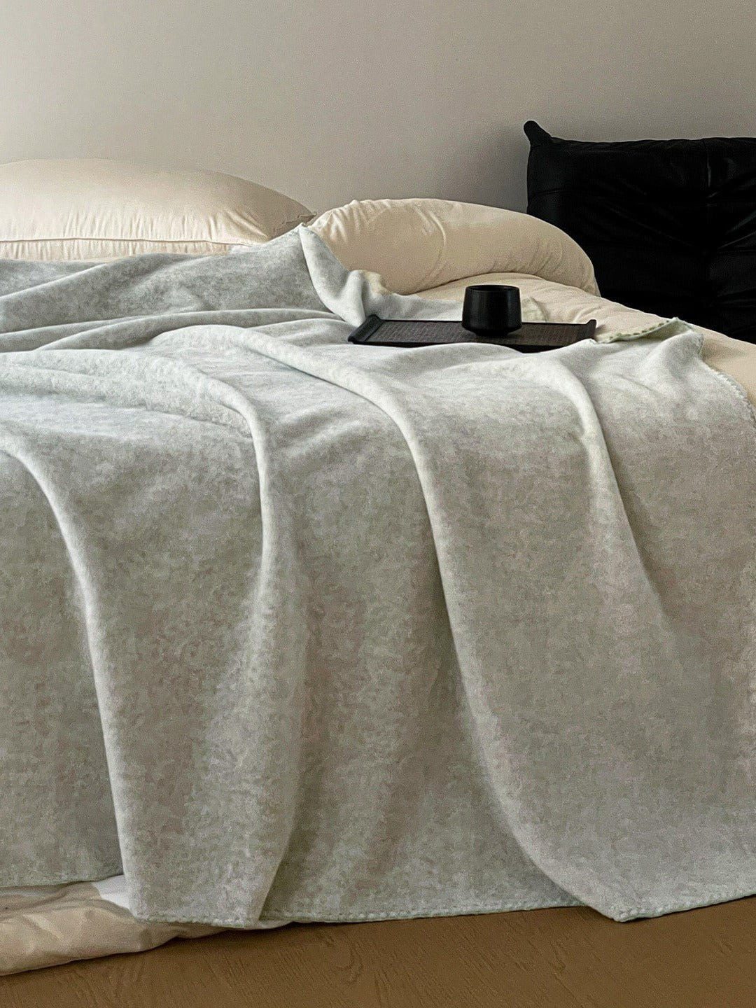 Luma Reversible Faux-Cashmere Throw Blanket original reference image 12
