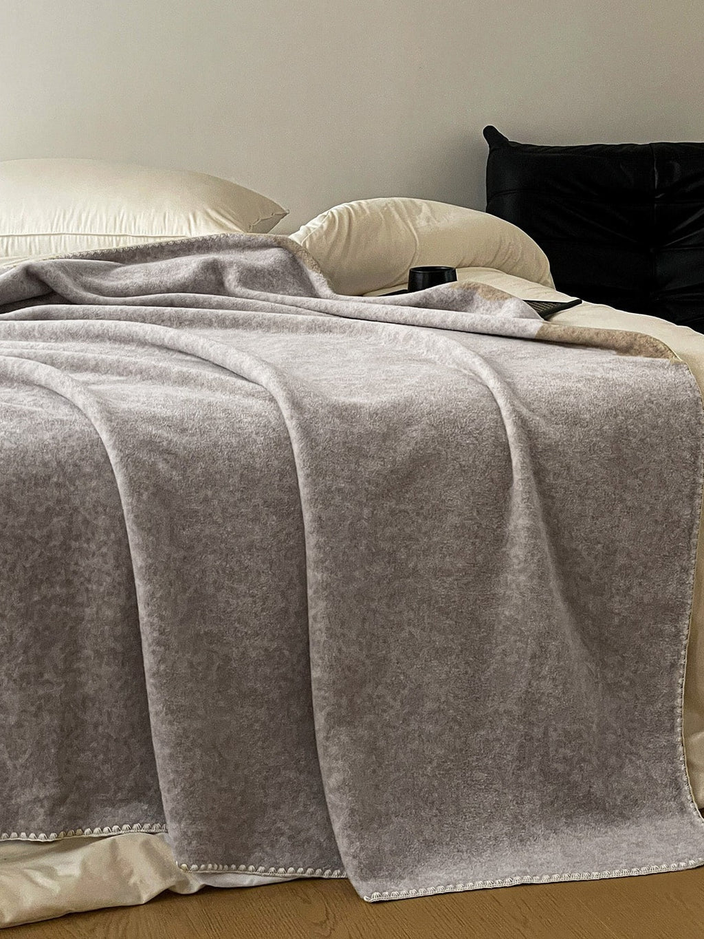 Luma Reversible Faux-Cashmere Throw Blanket original reference image 30