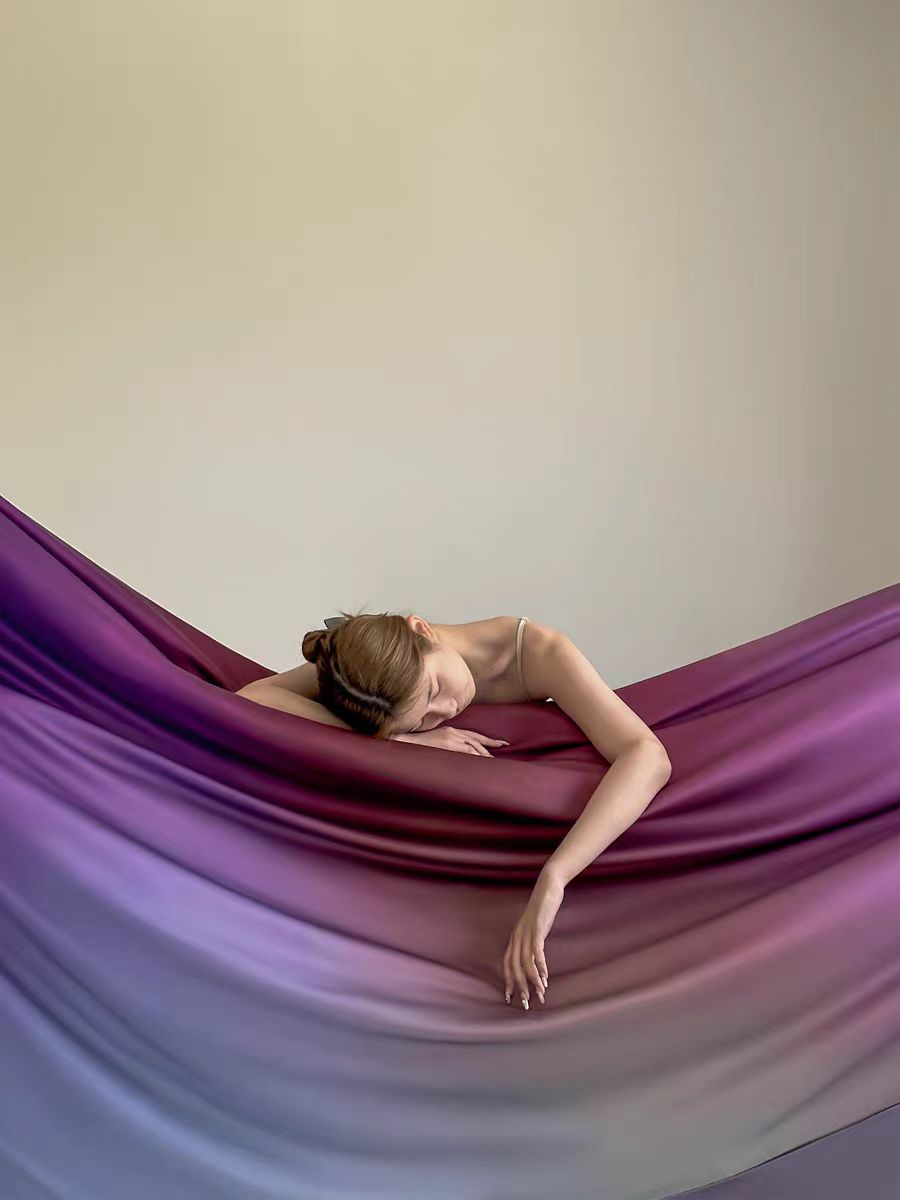 Luxury Ombre Aurora Duvet Cover - Purple