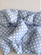 Marlow Sky Blue Polka Dot Cotton Duvet Cover original reference image 4