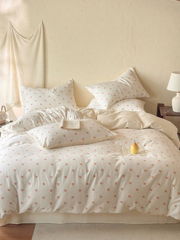 Meadow Cutwork Brushed Cotton Duvet Cover original reference image 1
