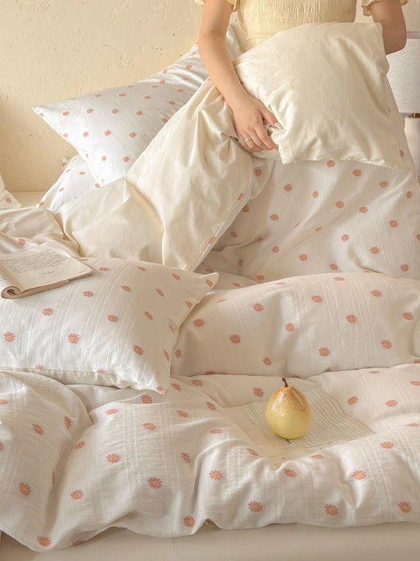 Meadow Cutwork Brushed Cotton Duvet Cover original reference image 4