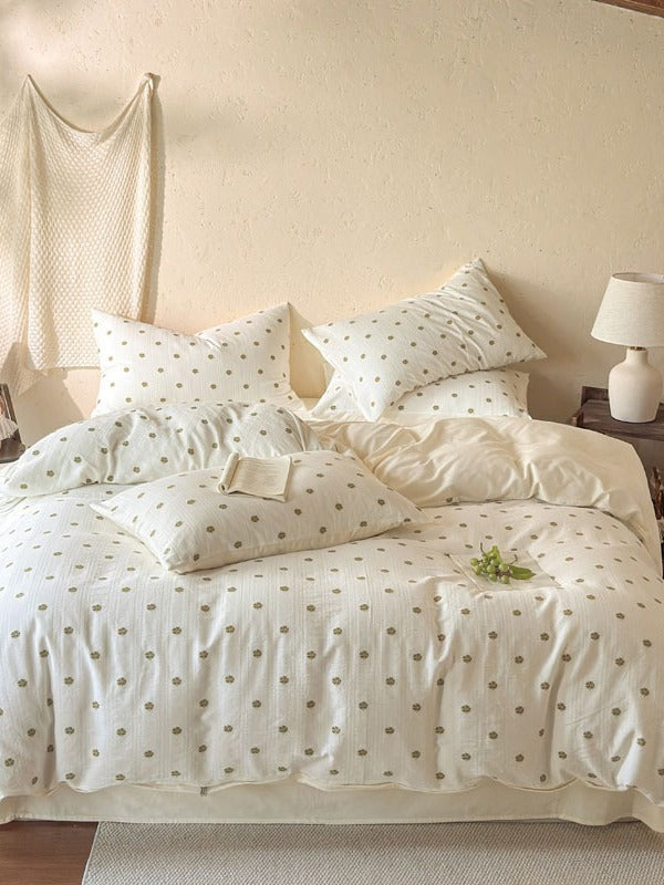 Meadow Cutwork Brushed Cotton Duvet Cover original reference image 10
