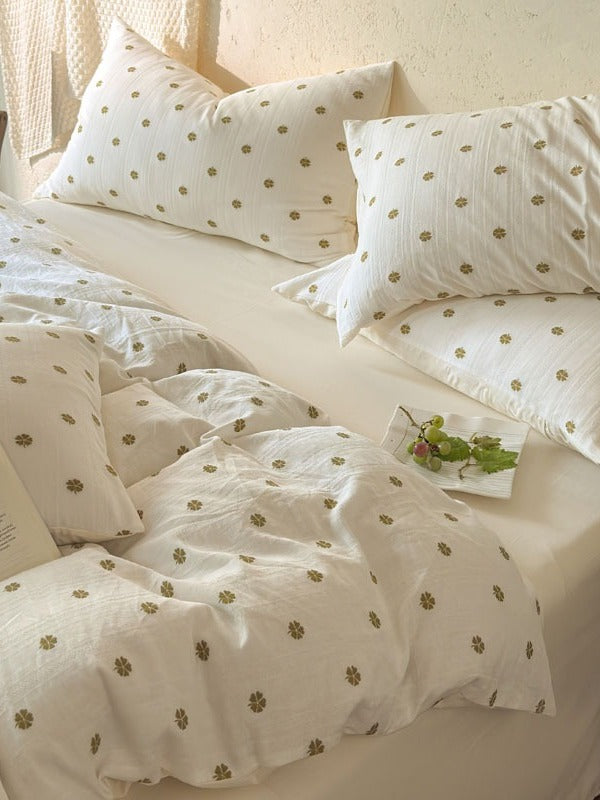 Meadow Cutwork Brushed Cotton Duvet Cover original reference image 13