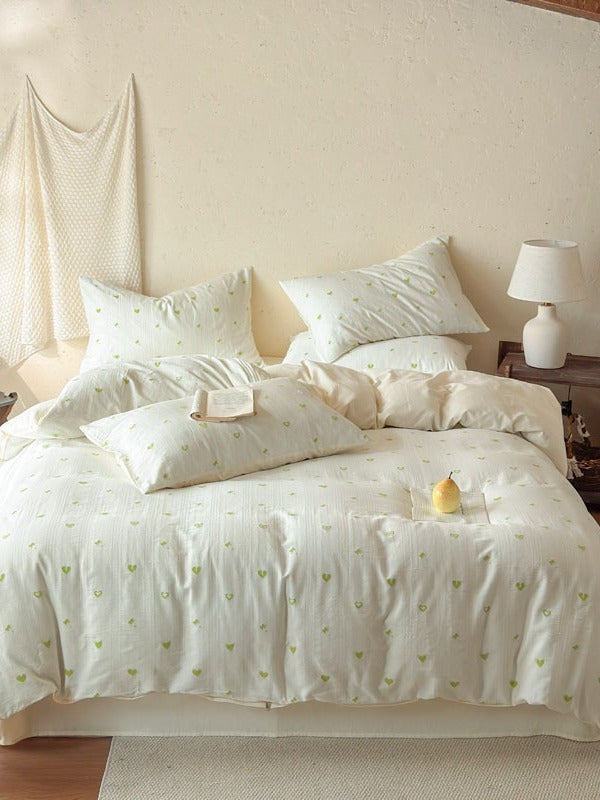 Meadow Cutwork Brushed Cotton Duvet Cover original reference image 17